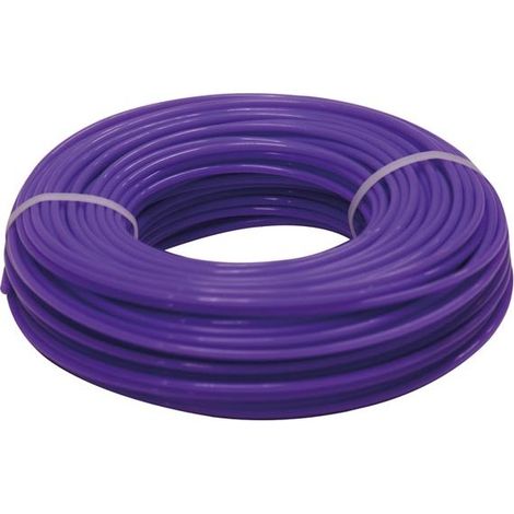 Toolland Fil pour coupe-bordure, nylon, pourpre, 3 mm, 100 m (1/4)