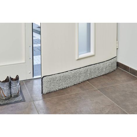 Boudin de porte en laine vierge Gris 80 cm (1/5)