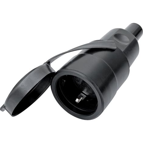 Schutzkontakt-Kupplung Vollgummi IP44 250V 10-16A (1/4)