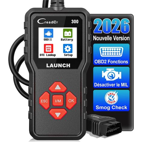 Valise Diagnostic Auto Voiture Multimarque CR300 Universel OBD2 Diagnostic Voiture Français Lecteur de Code d'erreur de Moteur Voiture pour Tous Les Véhicules OBD2 après 2000