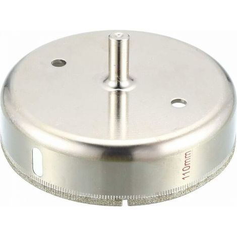 Foret de scie cloche en verre enduit de diamant de 110 mm pour la porcelaine de roche de marbre de carreaux de céramique (1/5)