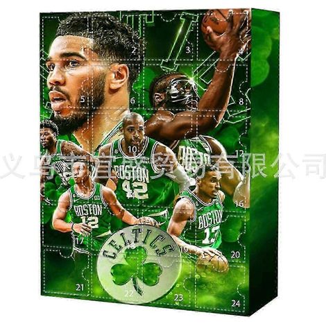 Calendrier de l'Avent, boîte surprise de basket-ball, boîte surprise de basket-ball NBA, boîte surprise d'étoiles, ornements, décoration pour la maison et le jardin, boîte surprise du Hall of Fame (1/5)