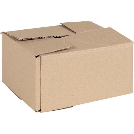 Caja Plegable 50 pcs Marrón 20 x 15 x 10 cm Cartón