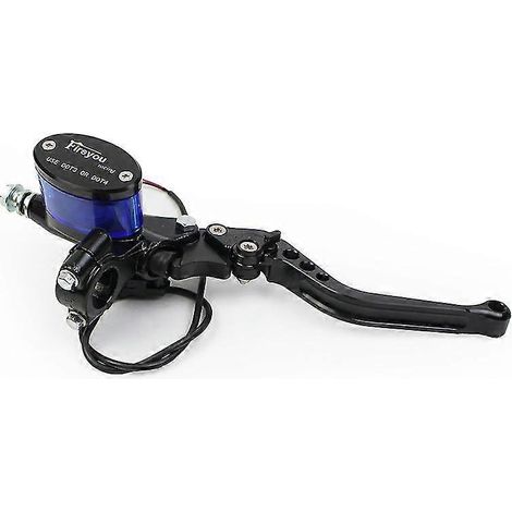 Maître-cylindre de frein de moto, rétroviseur, siège, levier d'embrayage hydraulique, universel, noir, pompe d'embrayage, levier de barre réglable - Noir - Droite (1/5)