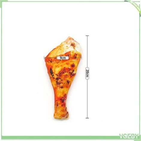 Jouet à mâcher - FAFEICY - Saucisse 20x5,5 cm - toile & velours - sifflet BB - nettoyage dents (1/2)