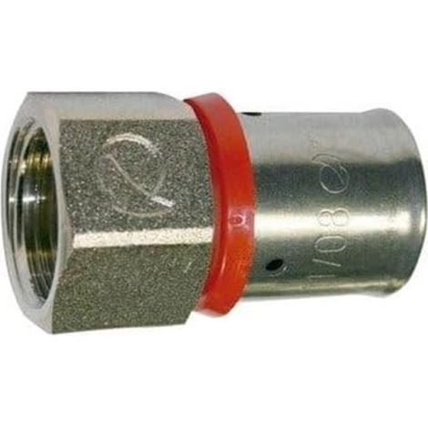 Innengewinde 3/4'' für Mehrschichtrohr 32mm, Verwendung mit Crimpmaschine, grau