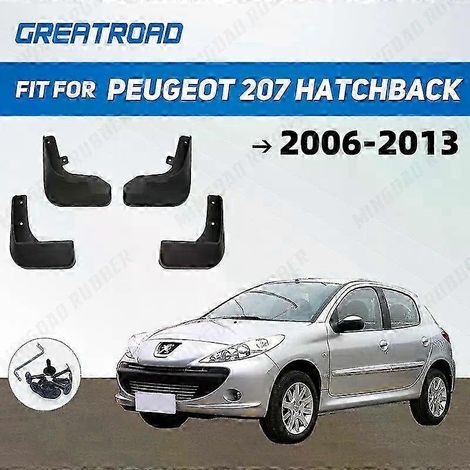 Pour Peugeot 207 hatchback 2006 2007 2008 2009 2010 2011 2012 2013 Garde-boue Bavettes Protection anti-éclaboussures Accessoire auto TAILLE : CHINE (1/3)