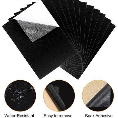 12pcs black self-adhesive silent foam gasket -2130mm (1/5)