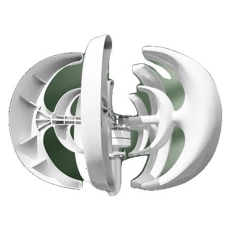 Générateur éolien, utilisation efficace de l'énergie, options de montage polyvalentes, axe vertical, 24V, Contrôleur Mppt Gratuit, 1000W (1/2)