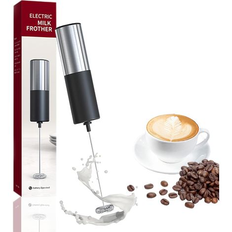 Mousseur à lait pour café, lattes, fouet mélangeur de boisson, mini mousseur pour cappuccino, frappe, matcha, chocolat chaud (1/5)