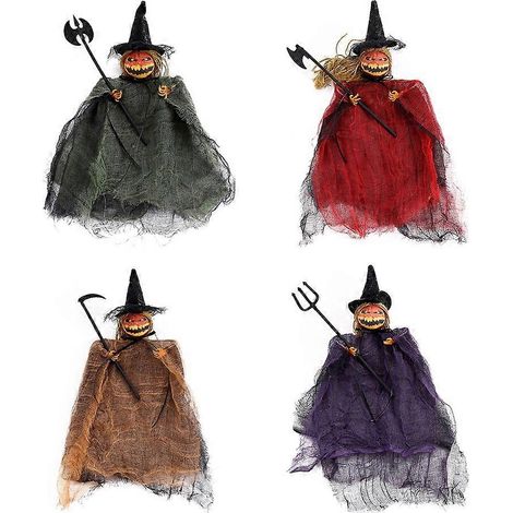 Décorations d'Halloween : squelettes, fantômes, maisons hantées, pendentifs à suspendre, cadeaux pour enfants, accessoires de décoration multicolores (1/5)