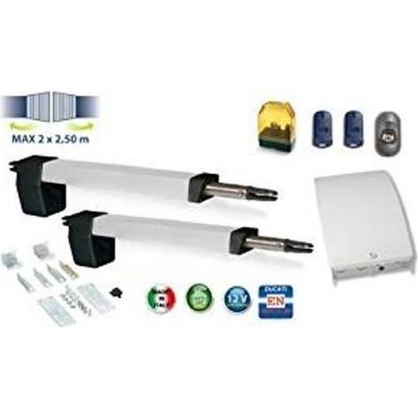 Ouvre portail double vantaux battants course 300 mm vérins HC ALLDUCKS DUCATI