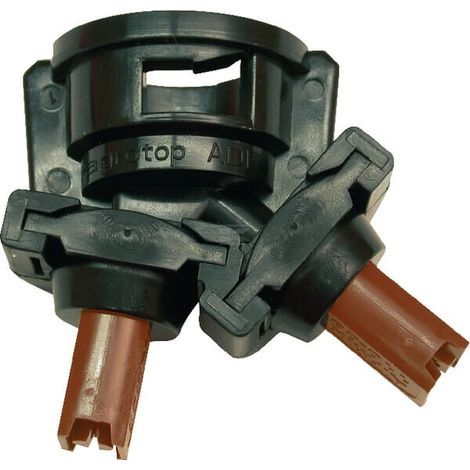 Tappo a doppio ugello a baionetta SW8 nero AGROTOP 12824 (1/2)