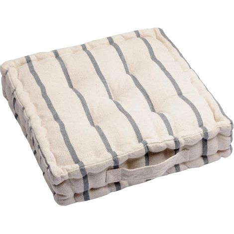 Coussin de sol 45 x 45 cm St Tropez anthracite