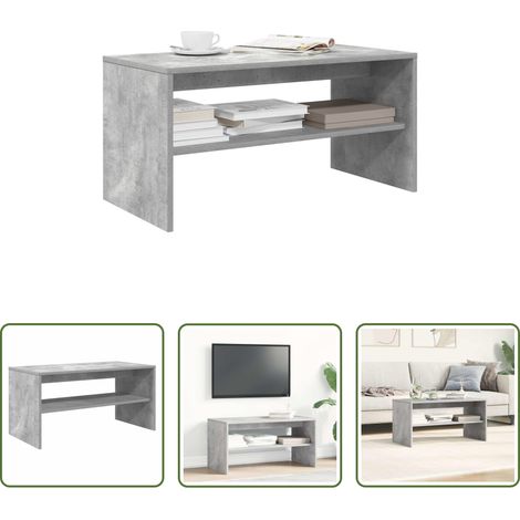 Meuble tv gris béton - Meuble TV Gris cement 80 x 40 x 40 cm Aggloméré (1/5)