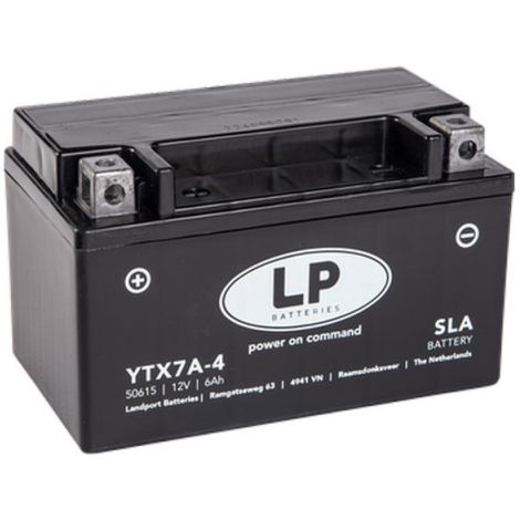 Batterie moto Landport AGM YTX7A-4 YTX7A-BS SLA 12v 6ah 90A