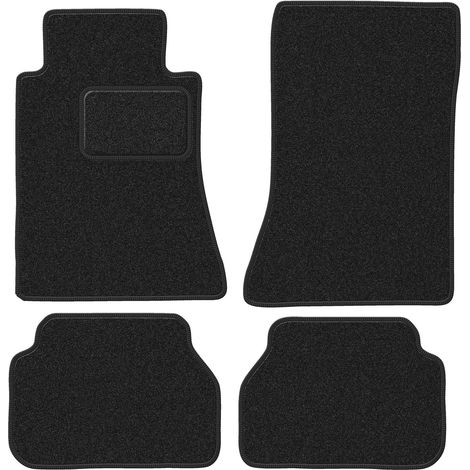 Alfombrillas de terciopelo para Mercedes E W124 coupé (1984-1997) antracita (1/5)