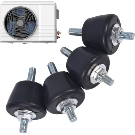 Supports en caoutchouc pour les climatiseurs Antidérapant anti-vibration Amortisseurs de vibrations pour unités extérieures du climatiseur Pour hôtel cuisine appartement restaurant (1/5)