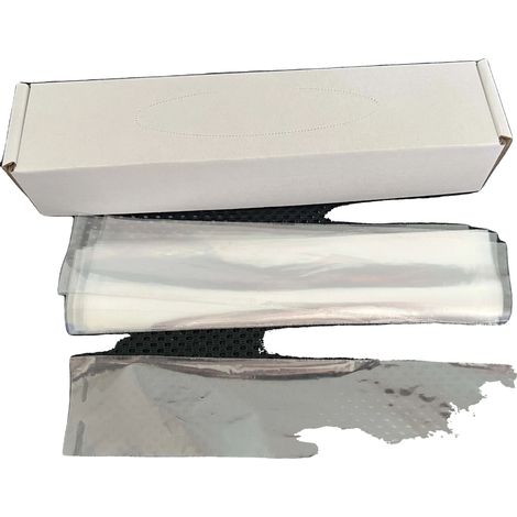 Guaine per sensori radiografici dentali, in plastica di alta qualità, 500 pezzi, dimensioni: 4,5 cm x 20 cm, monouso, compatibili con sensori digitali. (1/5)