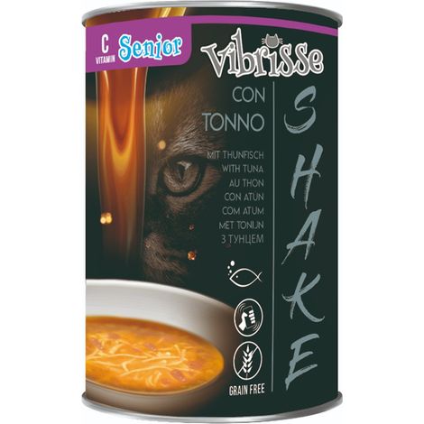 Vibrisse Shake Senior più  Tonno e Vit-C 12 lattine da 135 g cad.: 12 lattine 135 g cad.