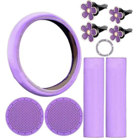 Ensemble de 10 housses de volant violettes pour femmes - Accessoires mignons (1/5)