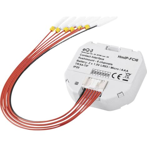 Homematic IP FCI6 Interfaccia Contatto Bianco Incasso (1/5)