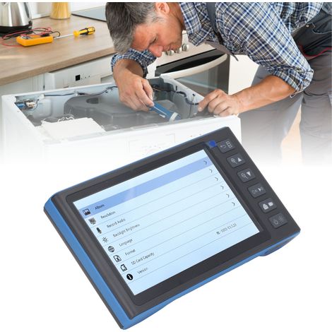 Endoscope industriel portable T23 haute définition, grand écran 7 pouces, câble de 1 mètre, double lentille, épaisseur 7,9 mm, pour l'inspection des canalisations automobiles (1/5)