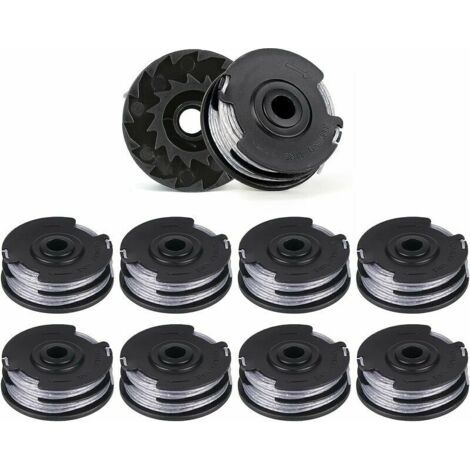 Confezione da 10 bobine di filo di ricambio per decespugliatori a doppio filo, lunghezza 6 m x 1,6 mm, adatte ai modelli Bosch ART 30-36 LI, ART 30, ART 27 e ART 24.