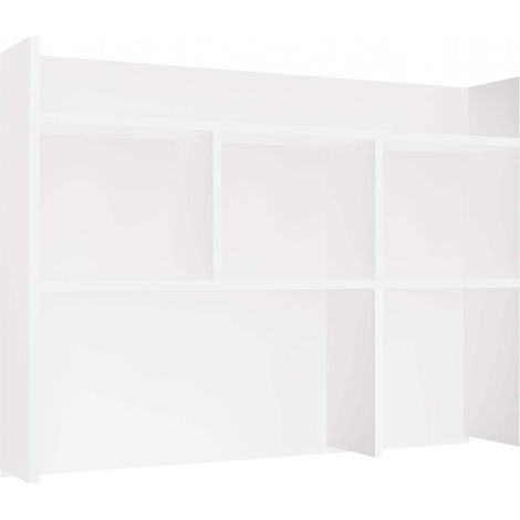 Schreibtischverlängerung 100 cm – Mattweiß, zusätzliches Schreibtischregal, Schreibtisch-Organizer (1/5)