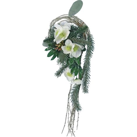 décoration noel sapin et bois L 45cm artificielle