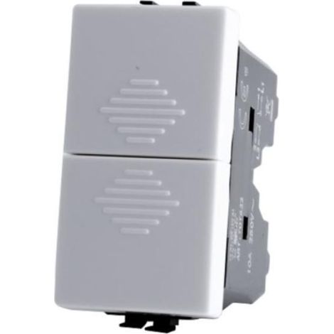 Doble joy botón compatible bticino matix am5055 10a - 522b