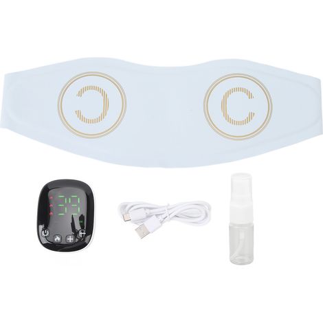 Ceinture de massage lombaire à chaleur pulsée, 39 niveaux d'intensité et température réglable, coussin chauffant pour la taille (1/5)