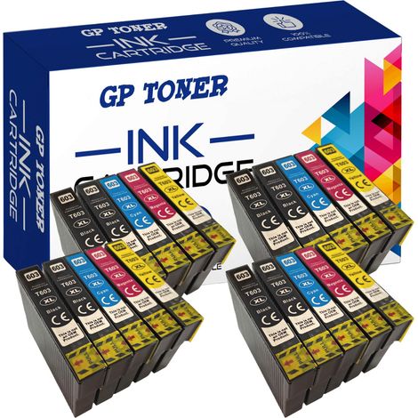 20x Tinte für Epson GP-E603XL cmykk x4 GP (1/5)