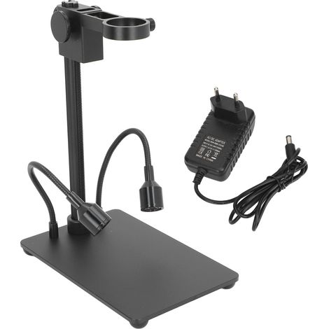 Support de support de Microscope professionnel, Base de luminosité réglable en continu avec lampe Bi universelle à col de cygne (1/5)