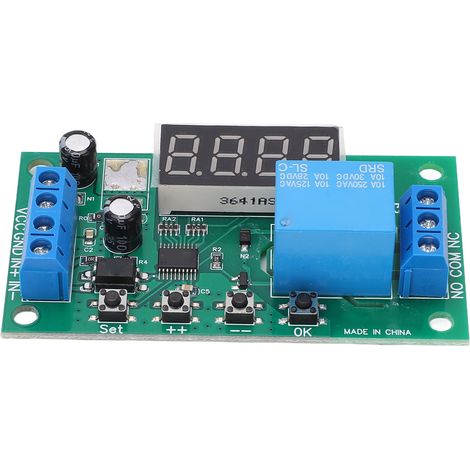 Carte relais compteur d'impulsions multifonctionnelle, précision 0.1S à 9999999.9s 0.01s, Module 1 canal 5V
