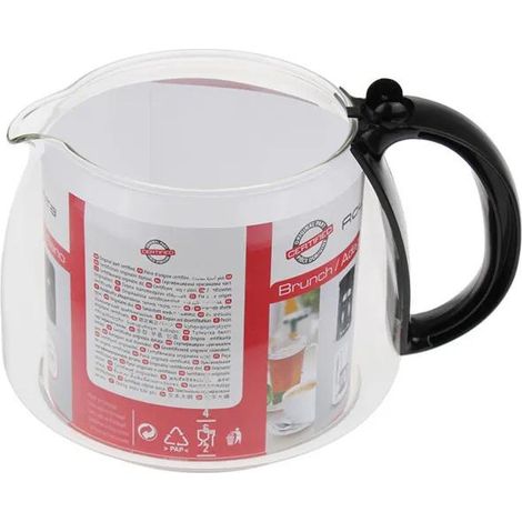 Rowenta ZK310B Jarra negra de vidrio 10-15 tazas
