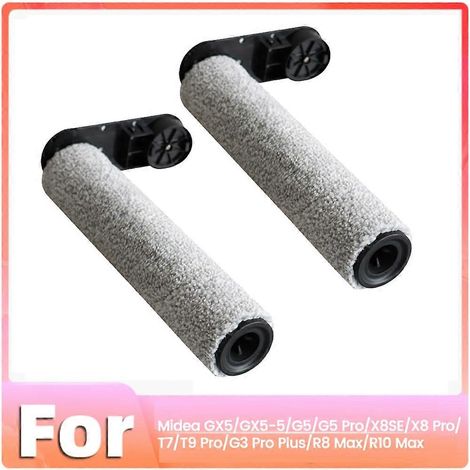 2er-Pack Walzenbürsten für Midea GX5/GX5-5/G5 Pro/X8SE/X8 Pro T7/T9 Pro/G3 Pro Plus/R8 Max/R10 Max Scheuersaugmaschinen (1/5)