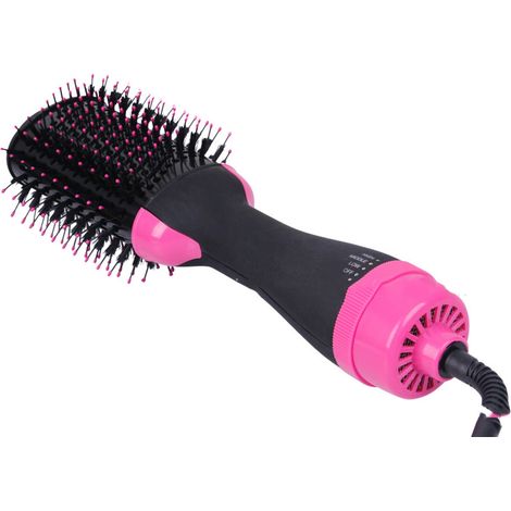 Brosse séchoir à air chaud multifonction 2 en 1 1200 W en ABS avec technologie ionique pour la maison et les dortoirs (1/5)