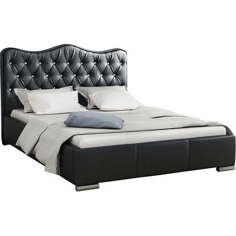 Cama Atrium, Soft 011, Doble, Cuero ecológico, Somieres, 200x218x100cm (1/5)
