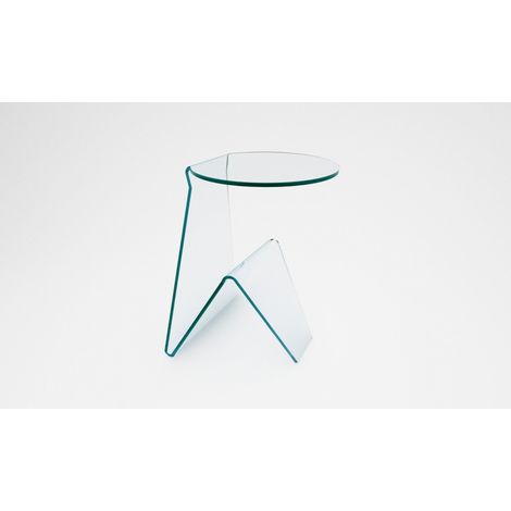 Tavolino Rettangolare in Vetro 45x40x55cm TFT Glass Trasparente (1/3)
