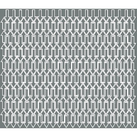 Autocollants flèche 1x2cm, 340 pièces, gris brillant