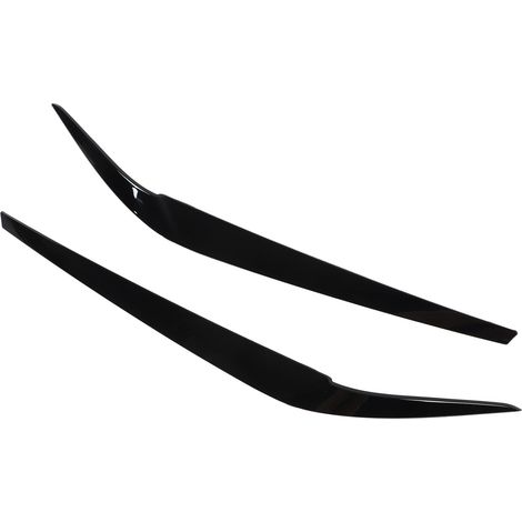 Lot de 2 enjoliveurs de phares avant gauche et droit de remplacement pour BMW Série 5 G30 G31 G38 F90 M5 525i 530i 540i (2017-2021), noir brillant (1/5)