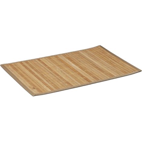 Set di 6 tovaglie americane originali cucina sala da pranzo 30 x 45 cm in bambù beige 130005857