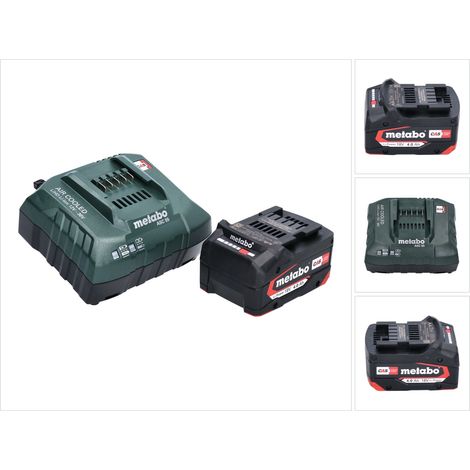 Metabo Basis Set 1x Li-Power Akkupack 18 V 4,0 Ah CAS Li-Ion Akku ( 625027000 ) + ASC 55 Ladegerät ( 627044000 )