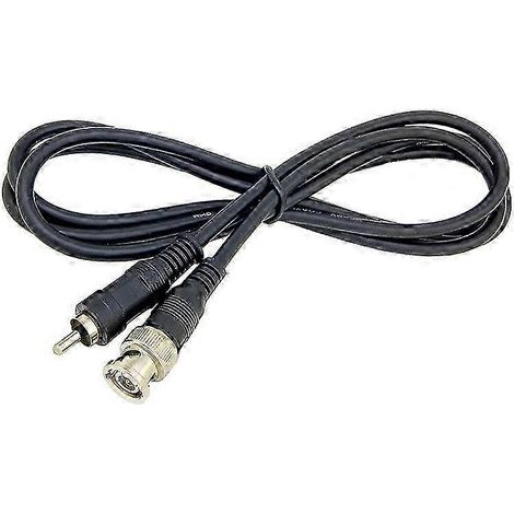Un câble BNC vers AV de 1,5 mètre, un adaptateur BNC vers RCA mâle et un câble TV pour enregistreur vidéo (version de surveillance Q9 0917). (1/5)