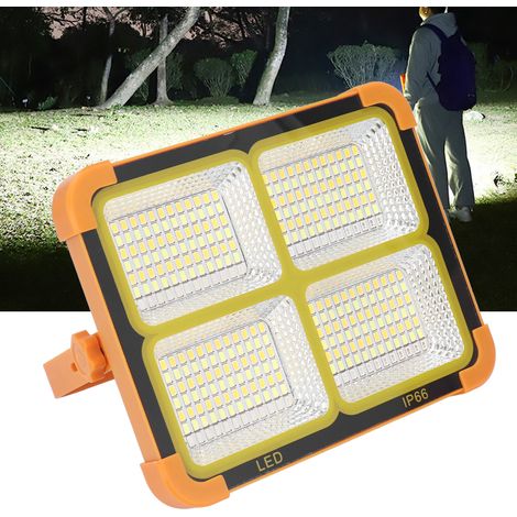 Lampe de secours solaire rechargeable intégrée SL-D8 1000W avec quatre niveaux d'éclairage réglables (1/5)