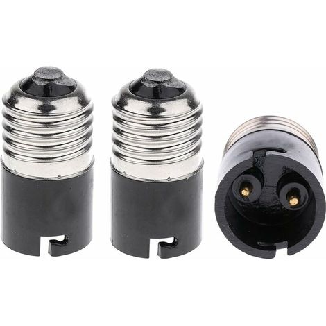 SHINING HOUSE E27-auf-B22-Glühbirnen-Adapter – Konverter, E27-Edison-auf-B22-Bajonett-Glühbirnensockel-Konverter (4er-Pack) (1/5)