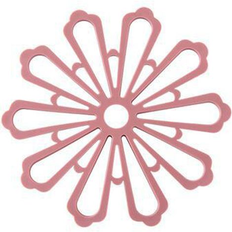 Sous-verre isolant anti-dérapant en forme de pétale creux pour bols et plats chauds (1/5)