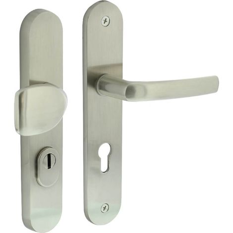 Ferrures de porte d’entrée Vurano PC 72mm nickel mat - 0019.383036 (1/2)