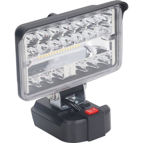 Lampe de travail LED 4en1 108W 5600LM Ultra Lumineuse, Boîtier ABS Ignifuge, Projecteur d'Urgence pour BL1815 (1/5)